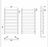 Полотенцесушитель дизайнерский ARTTIDESIGN Menton 8/992 белый матовый Фото - 1